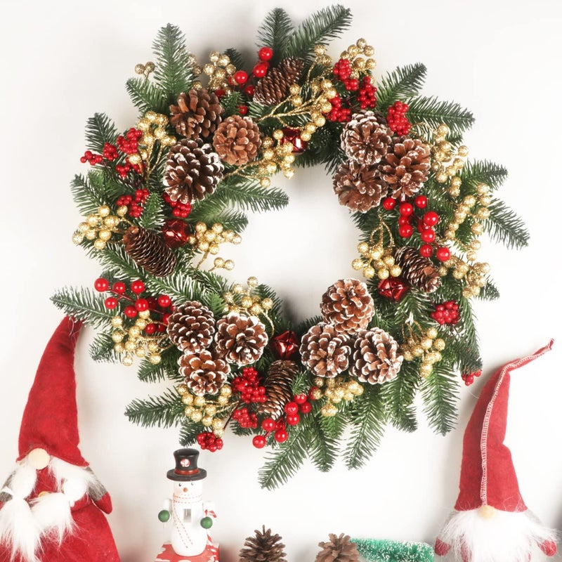 Fangoo 20 Pack Artificial Gold Berry Stems, 7.1 Inch Burgundy Red Berry Picks Holly Berries Branches Artificial Red Berries for Christmas Tree Xmas Wreath Crafts - Image 5